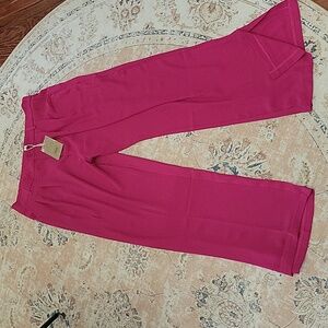 Fashion Vogue Collection fuchsia wide leg pant pleats elastic waist XXL …New